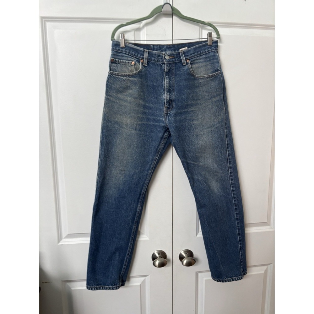 Levi's Men's Bootcut Jeans in Medium Blue Wash